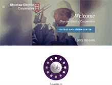 Tablet Screenshot of choctawelectric.net